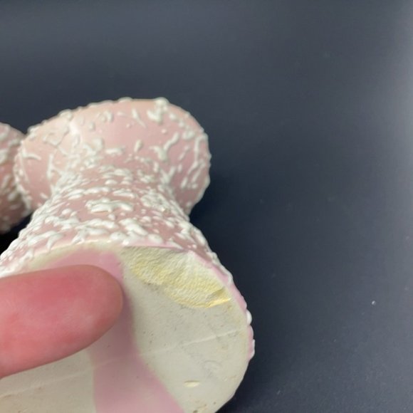 Stanford Sebring MCM Splatter Confetti Textured Console Bowl Candlesticks (2) - Picture 4 of 7